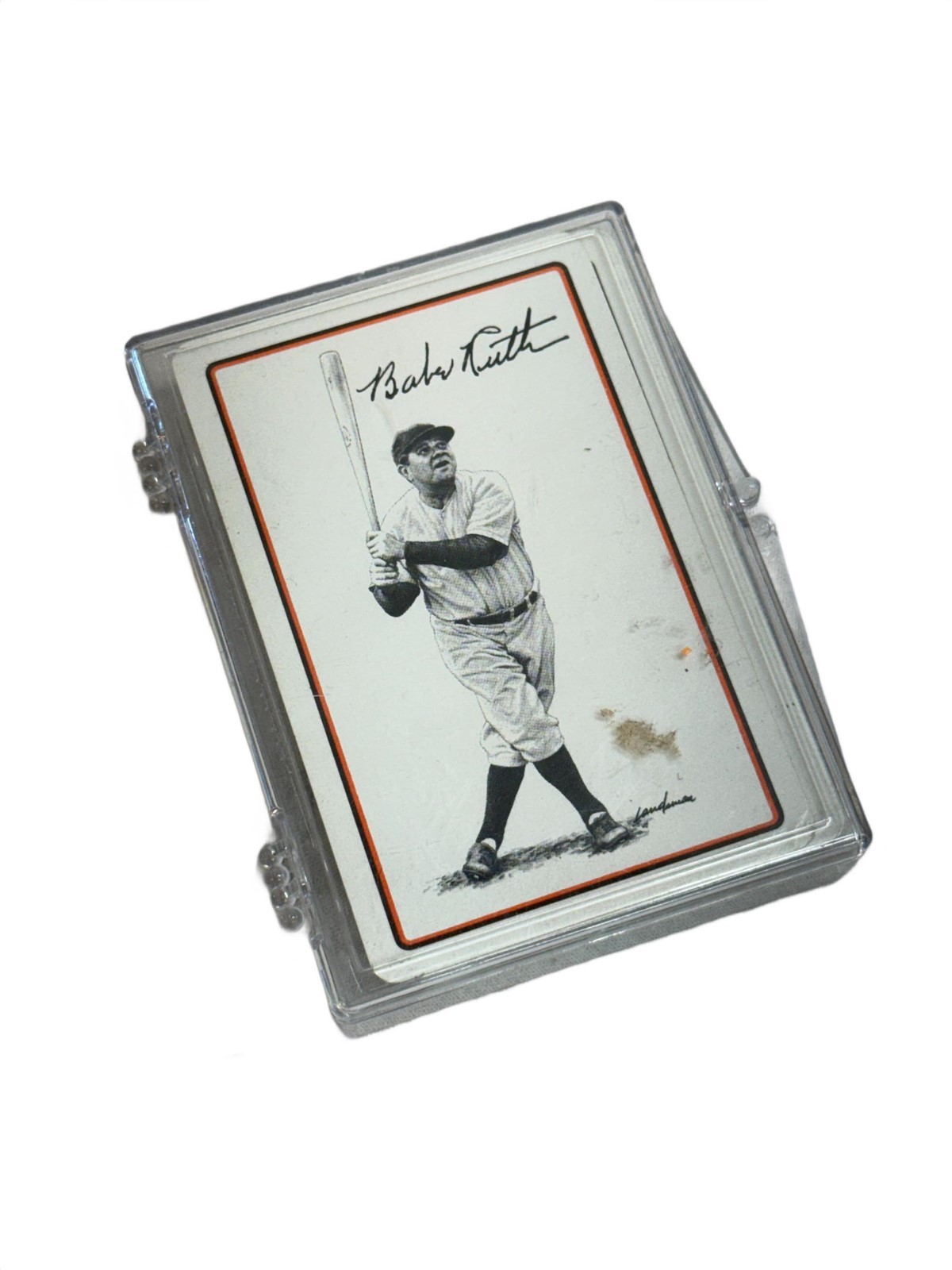 1978 Landsman Sports Deck Division Playing Cards Featuring Babe Ruth (54 Cards)
