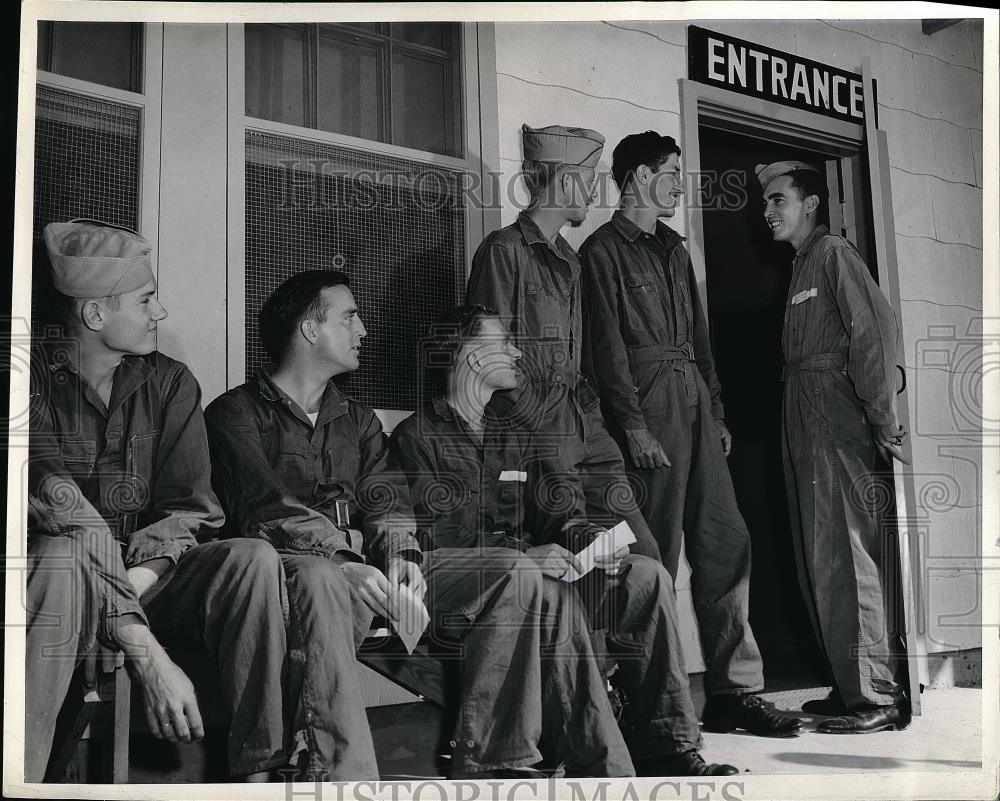 1942 Press Photo San Antonio Aviation Cadet Center trainees - nem03759