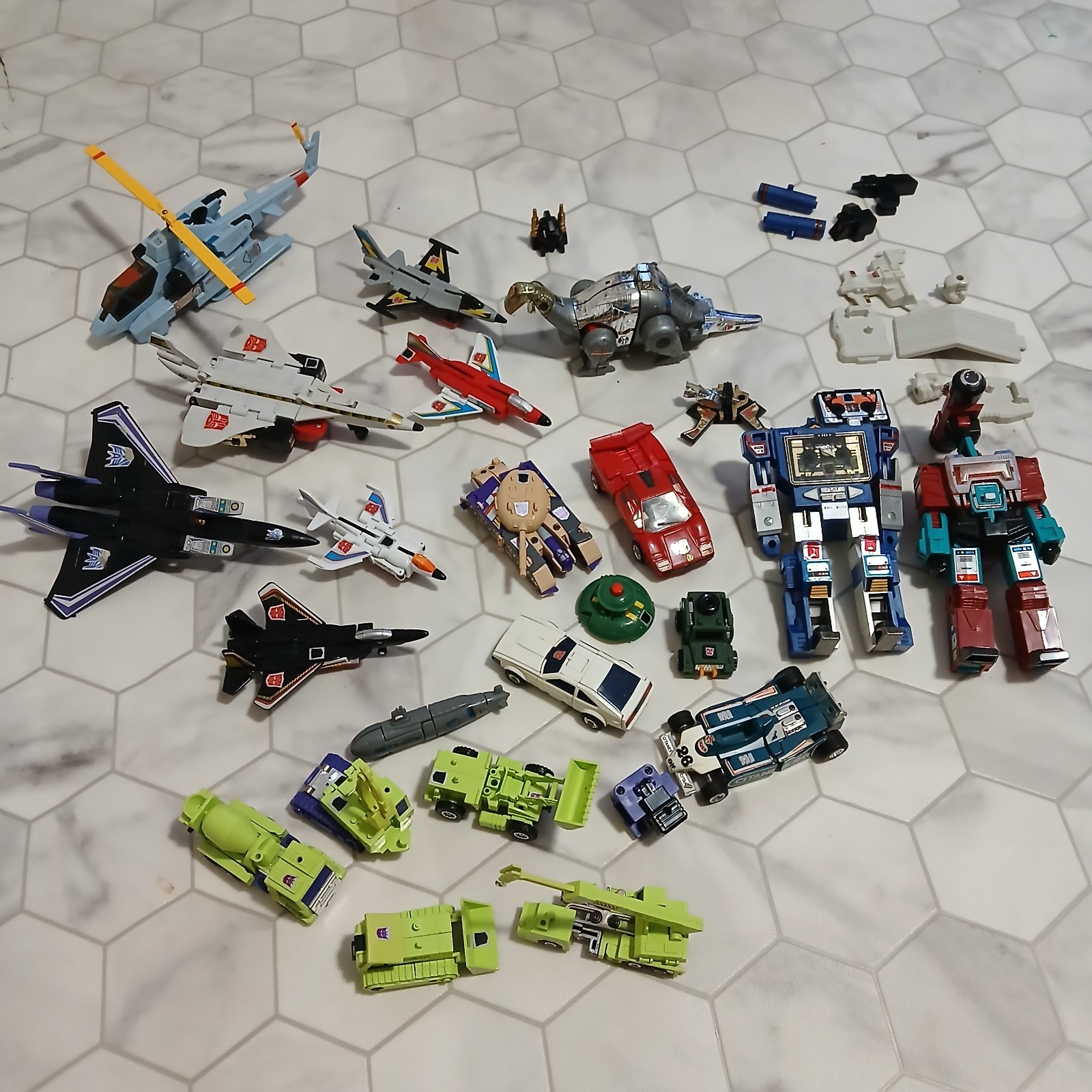 Vintage Loose Transformers G1 Collection Lot - Takara Japan With Accessories 