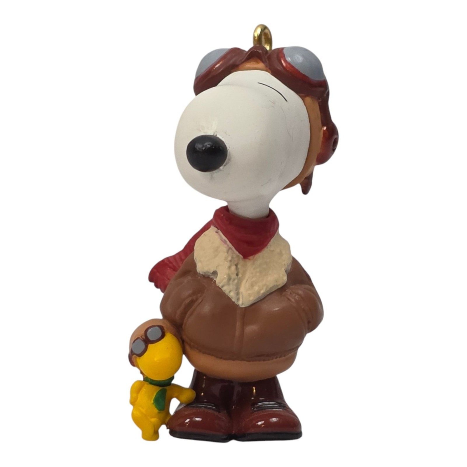 1999 Hallmark Famous Flying Ace Spotlight on Snoopy 2 Ornament QX6409 NO BOX