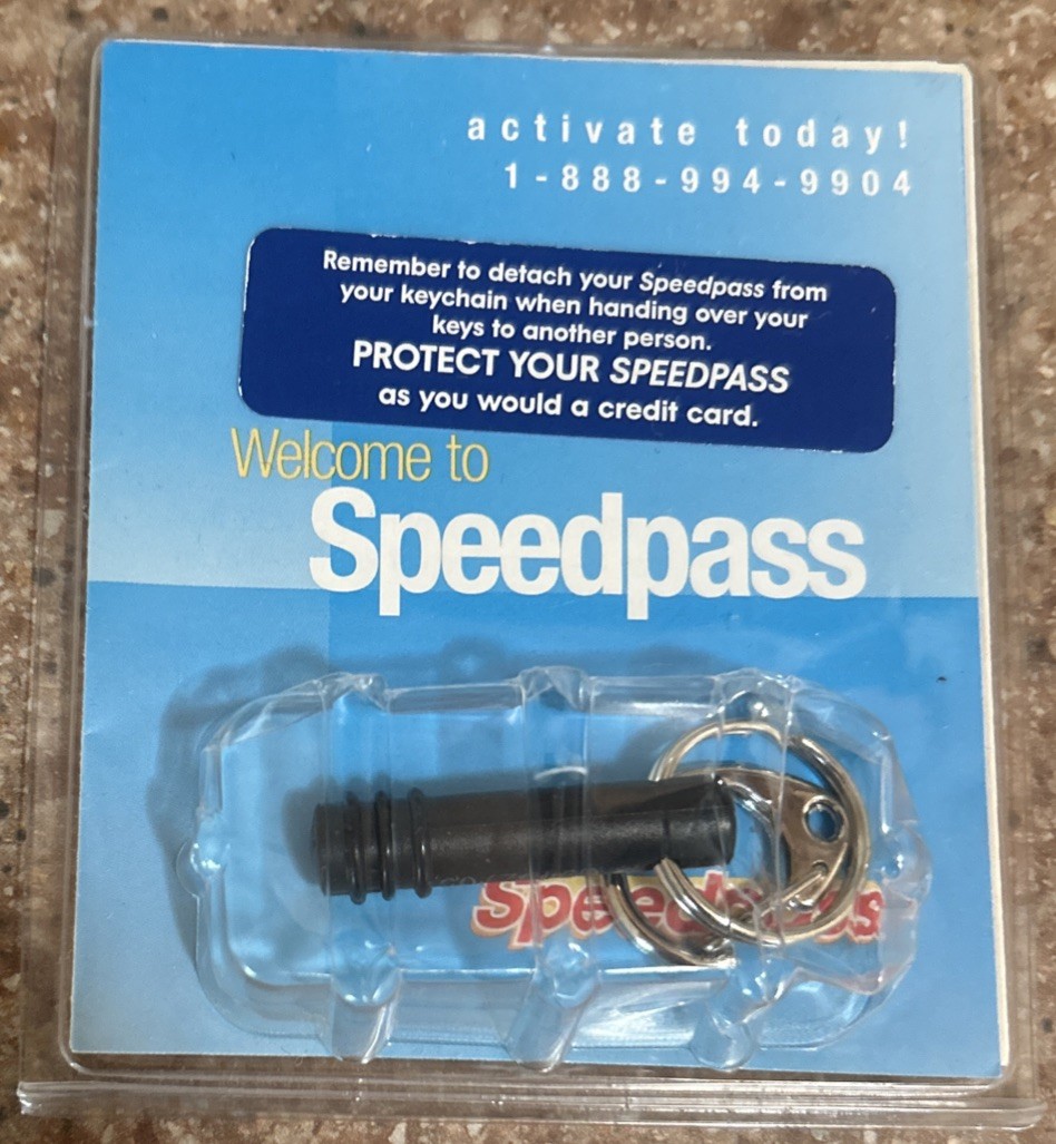 Exxon Mobil Speedpass Fob VTG Contactless Gas Payment Keychain New In Package