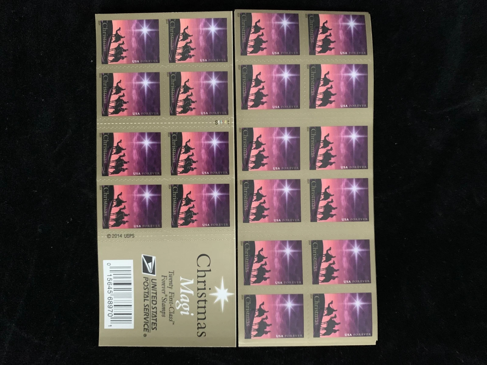 2014 Christmas Magi Holiday Cards Forever 5 Sheets 100 Pcs MNH Mint Unused