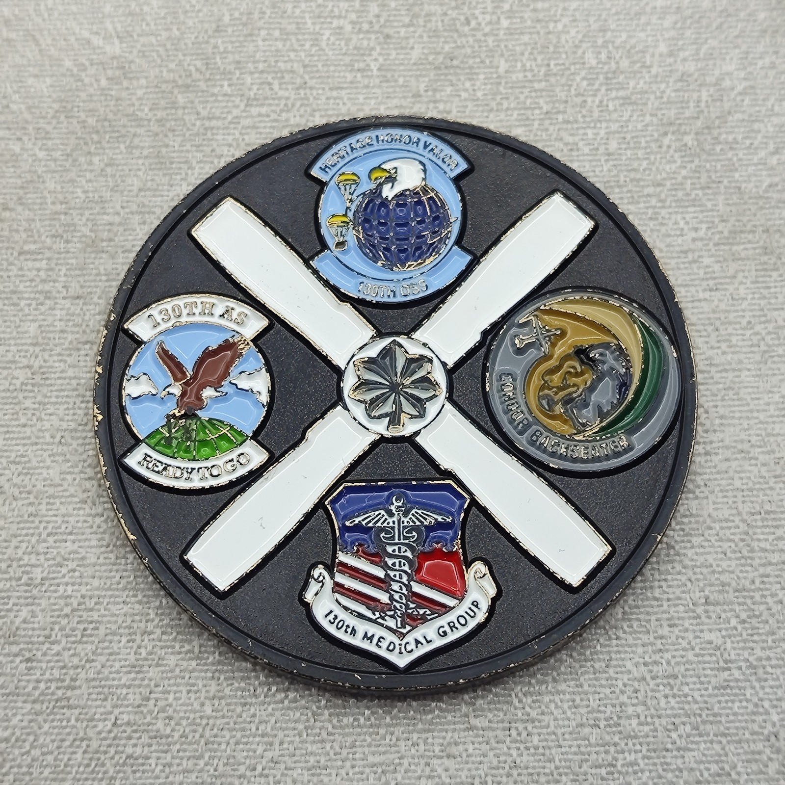 USAF 130th AW Charlie West Challenge Coin