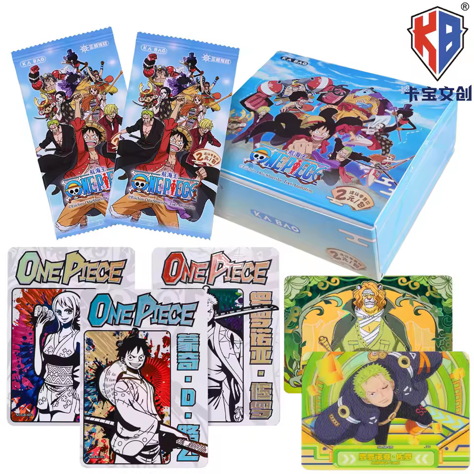 One Piece Official Trading Card 30 Pack Deluxe Booster Box Anime TCG Kabao Toei