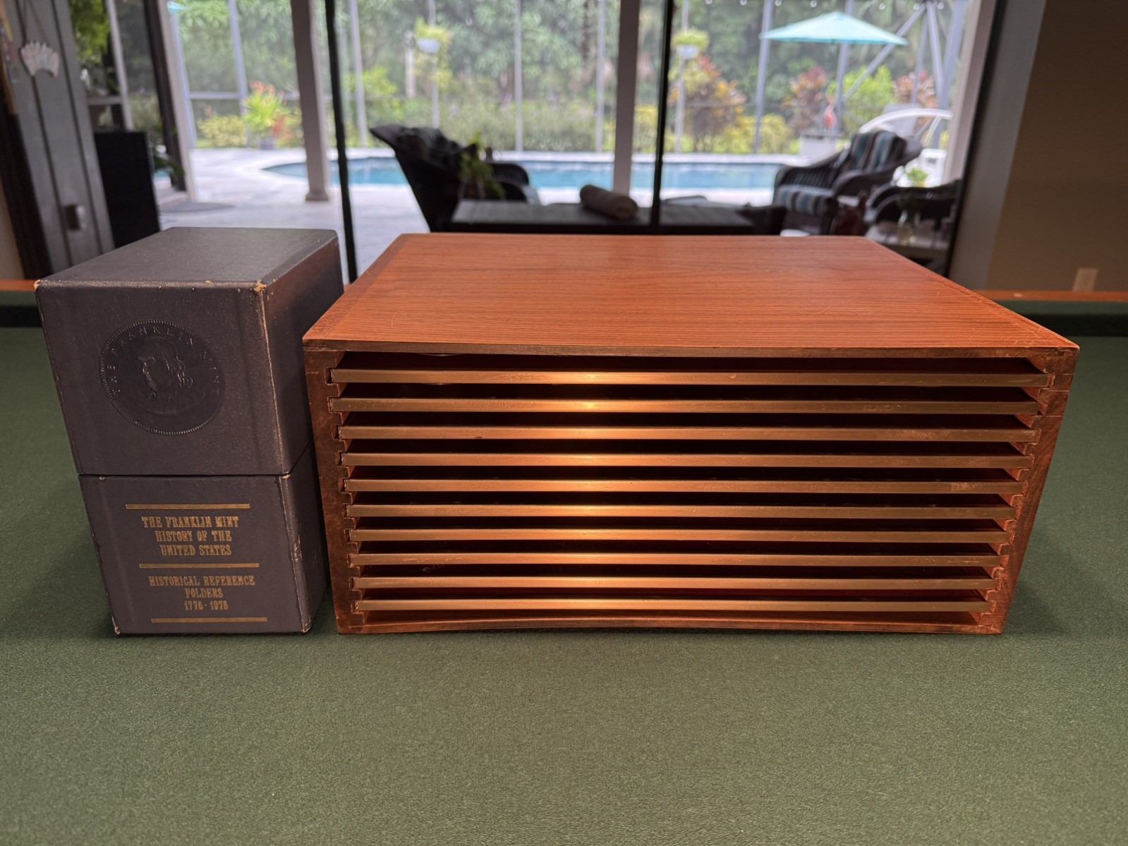 The Franklin Mint History of the United States in Bronze with Wooden Case