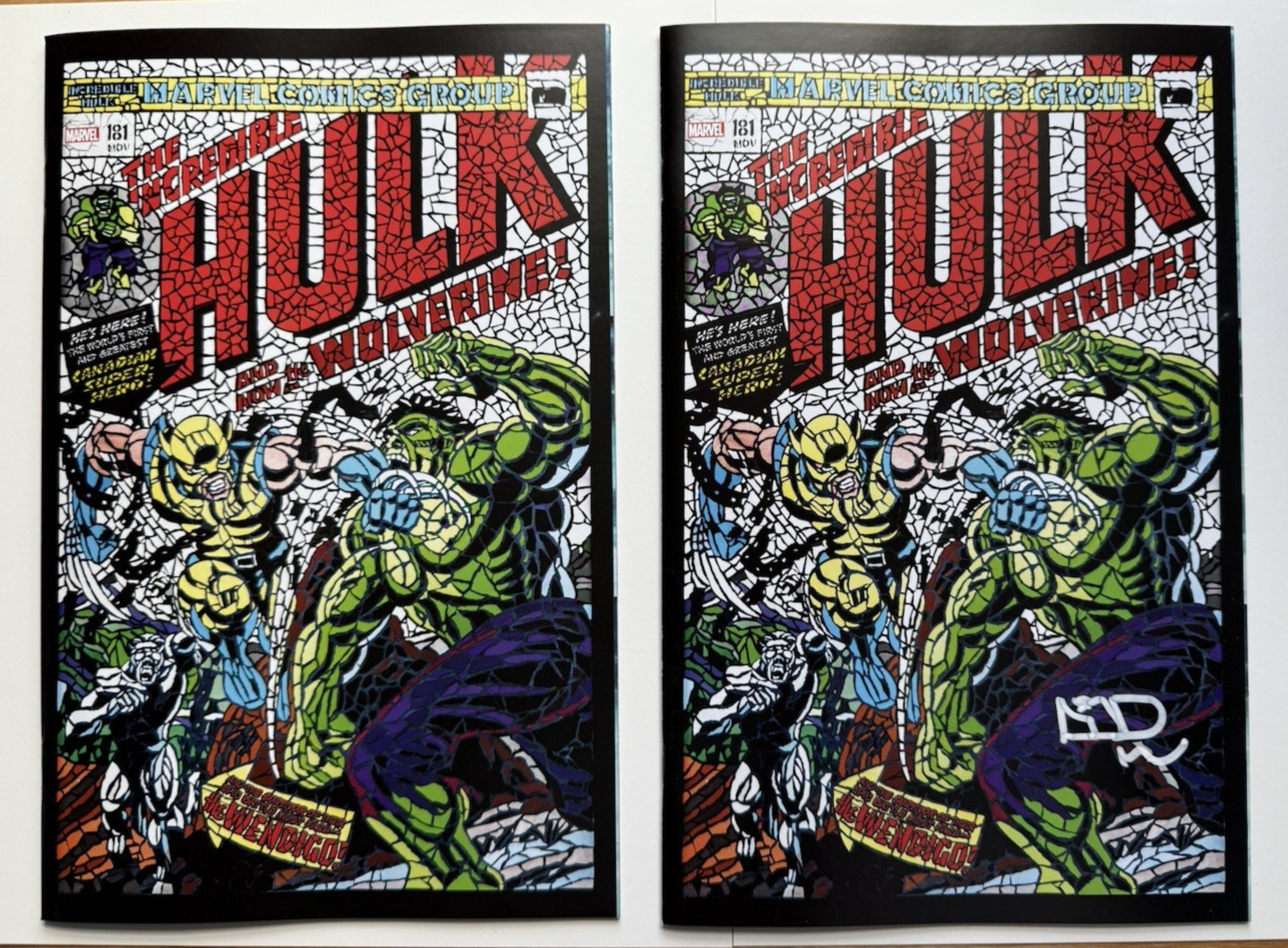 WOLVERINE #1 SHATTERED SET (2) NYCC 2024 HULK 181 VARIANT One Signed