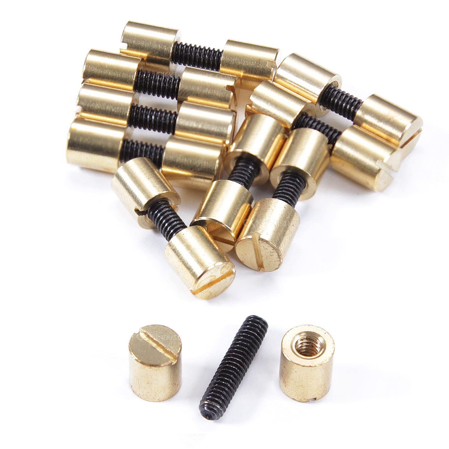 Acorn Nut Fasteners (10 Pack) - Matching Step Drills Optional - for DIY Handles