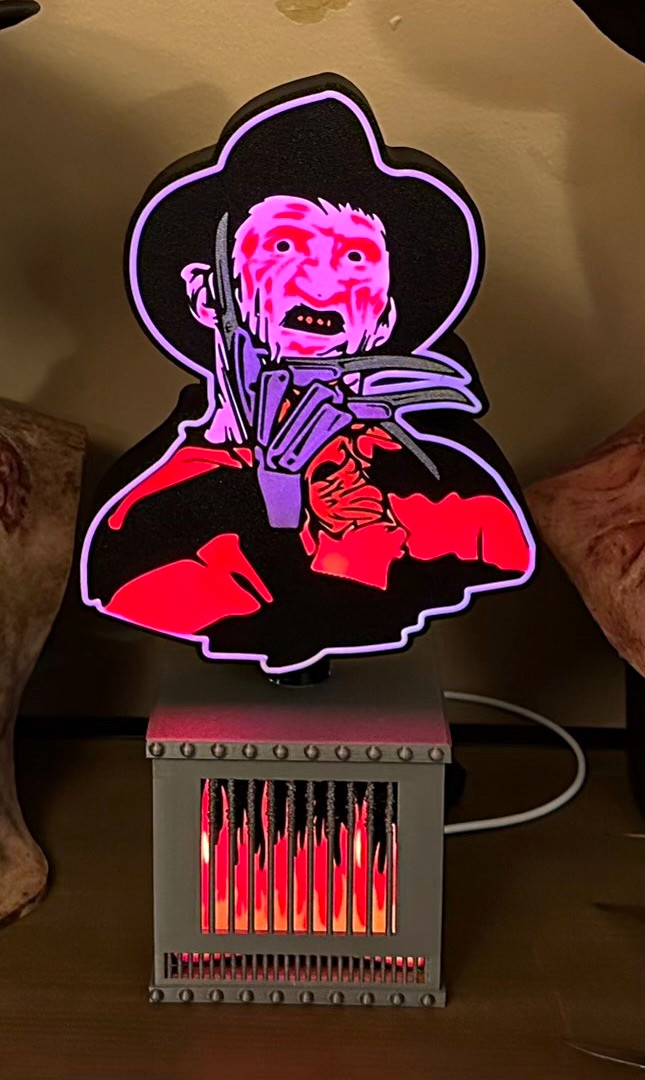 Freddy Krueger LED Acrylic Night Light Color Changing Multicolor 5V