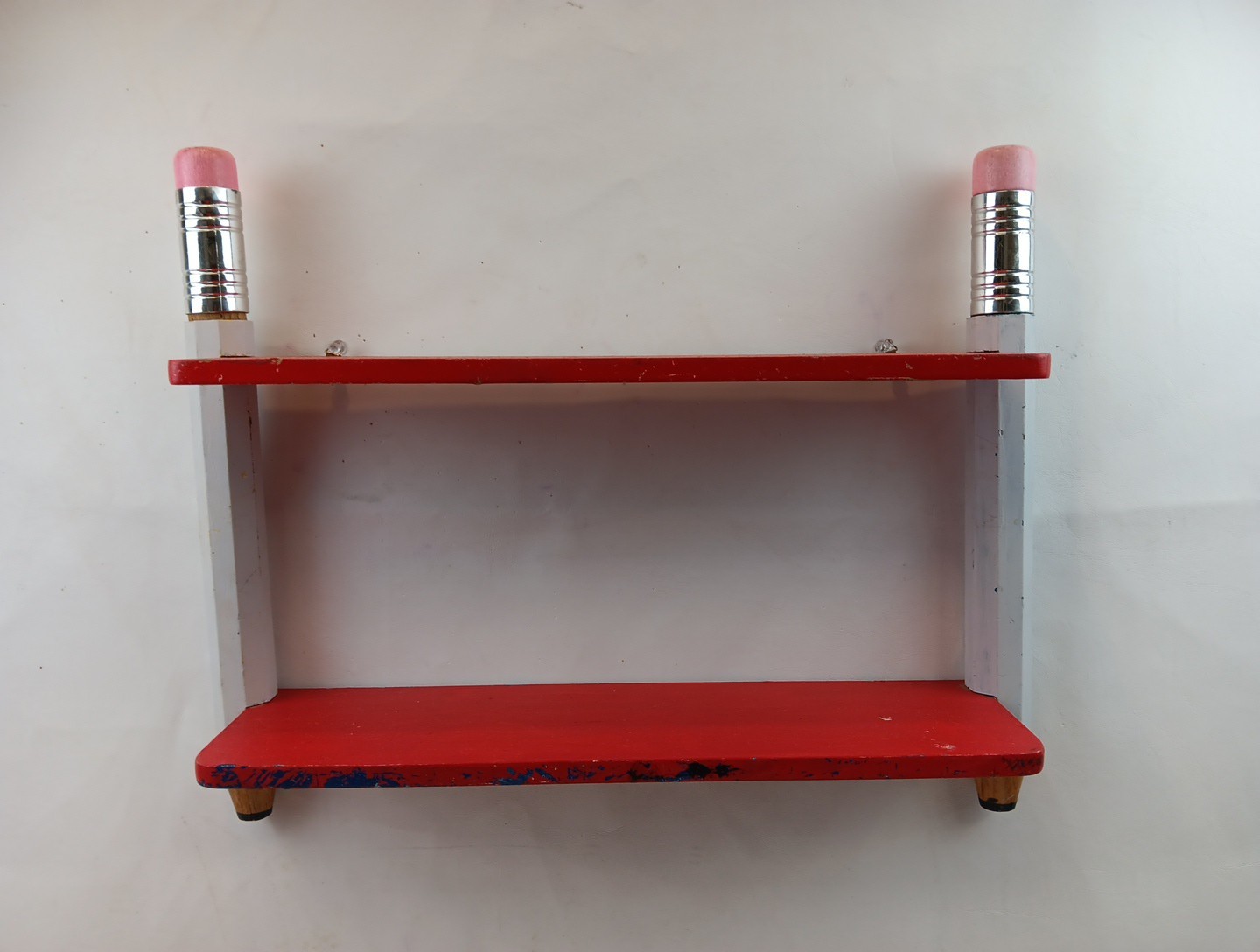 Vintage & Rare 1980's Pierre Sala CrayonArt Pencil Wall Shelf France