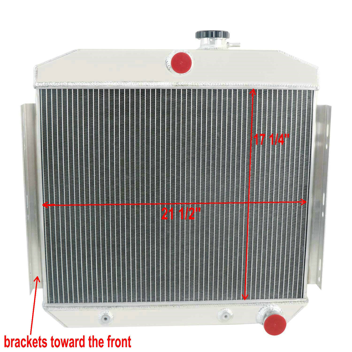 4 Row Radiator For 1955-1957 CHEVY BELAIR BEL AIR 6CYL