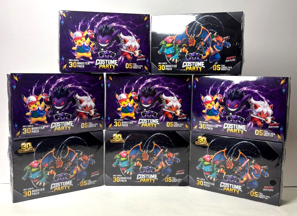 8 BOXES - 2026 POKEMON COSTUME PARTY HE Cards - 240 Sealed Packs