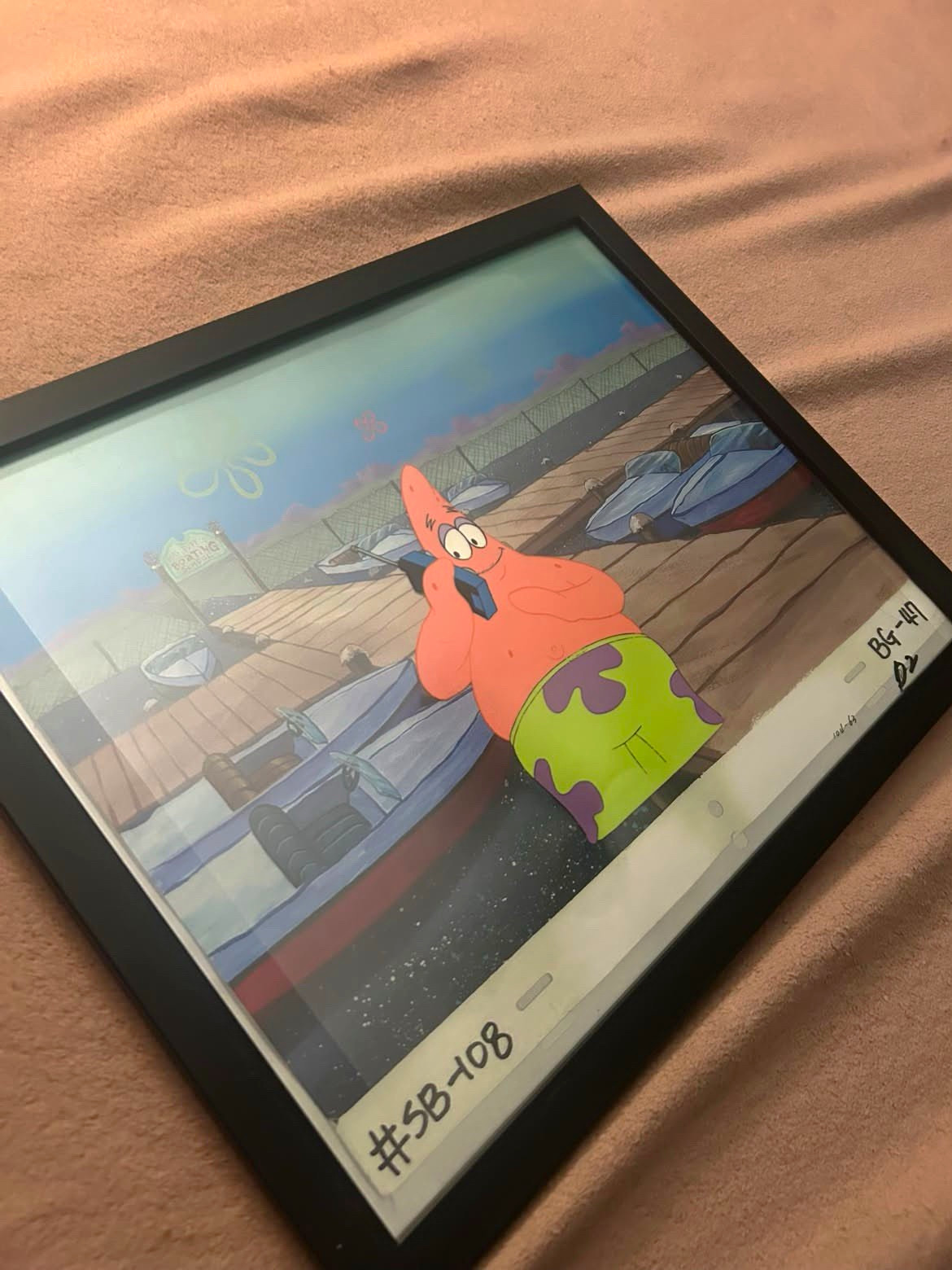 Nickelodeon SpongeBob SquarePants Patrick Star Animation Cel print background