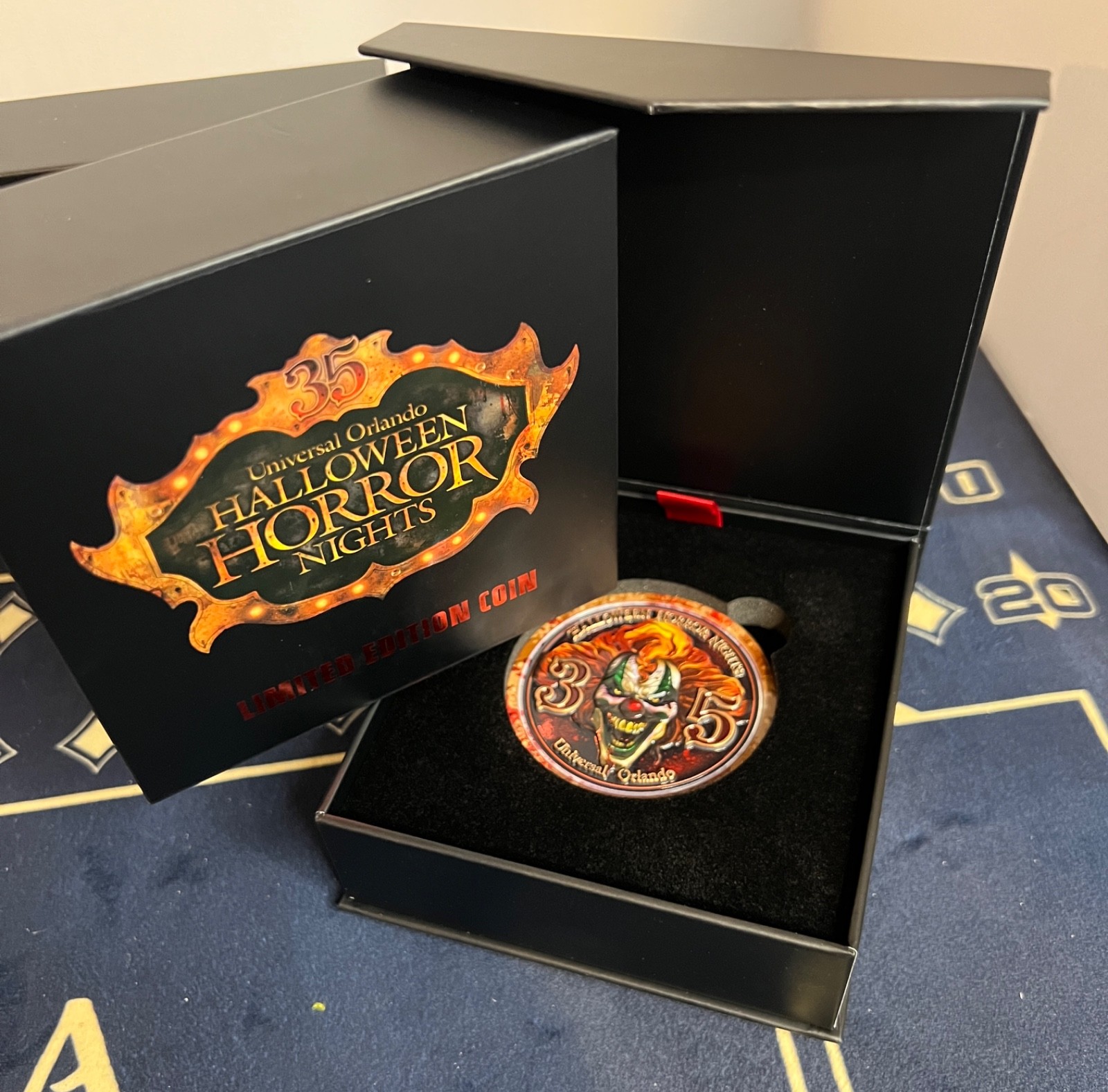 Halloween Horror Nights 2026 HHN 35 LIMITED EDITION Jack Clown Dr Oddfellow Coin