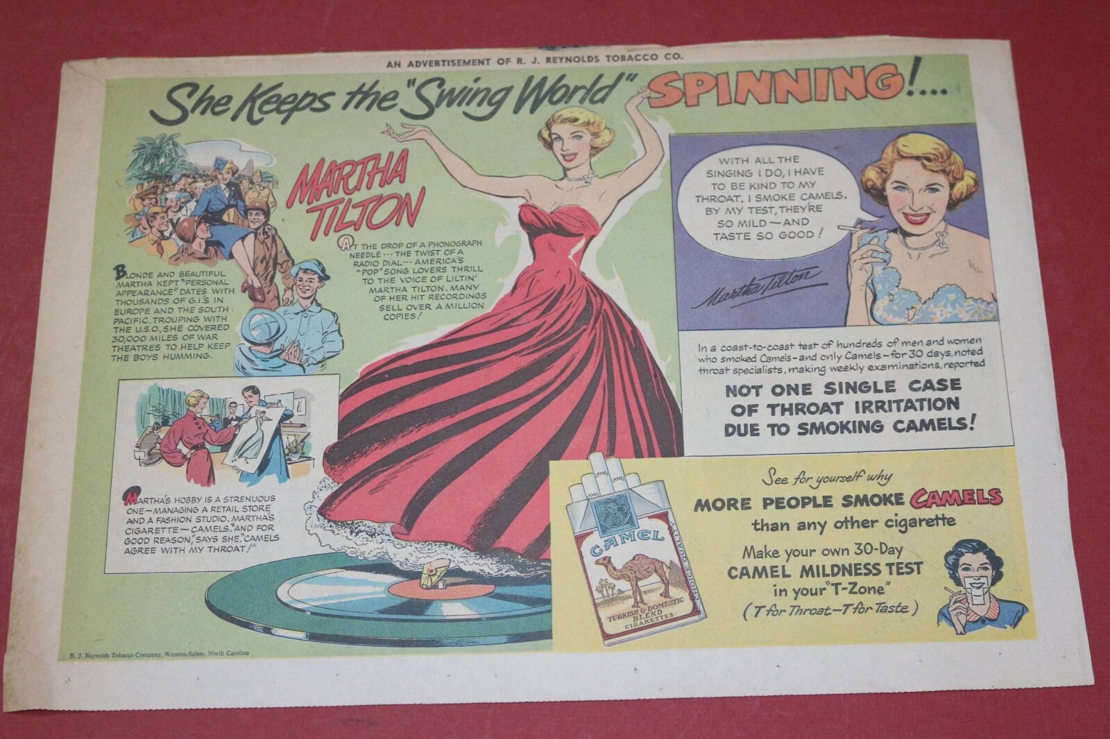 1951 Camel Cigarette comic advertisement 11\