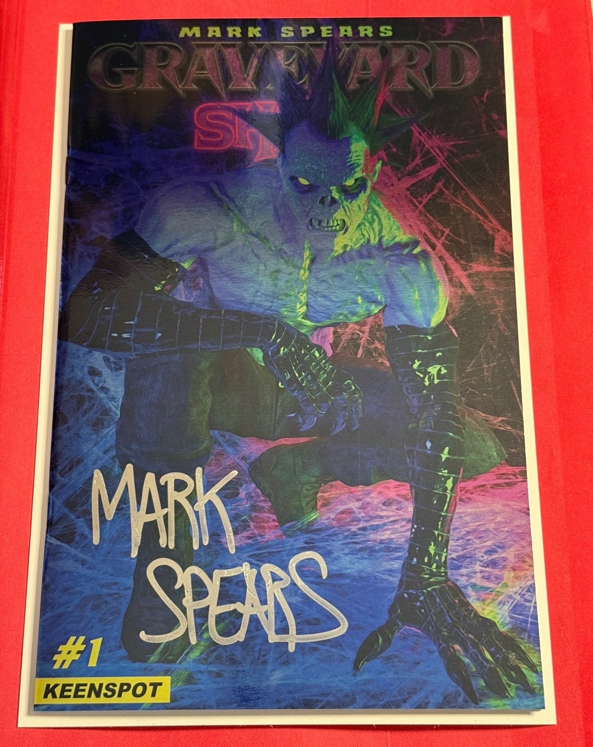 Mark Spears Graveyard Shift #1 COVER M 1:1000 Signed Chrome Body Bag Exclusive