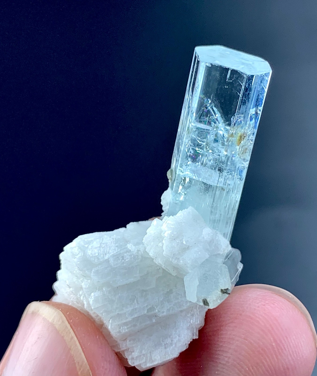45 Carat Aquamarine Crystal Specimen From Skardu Pakistan