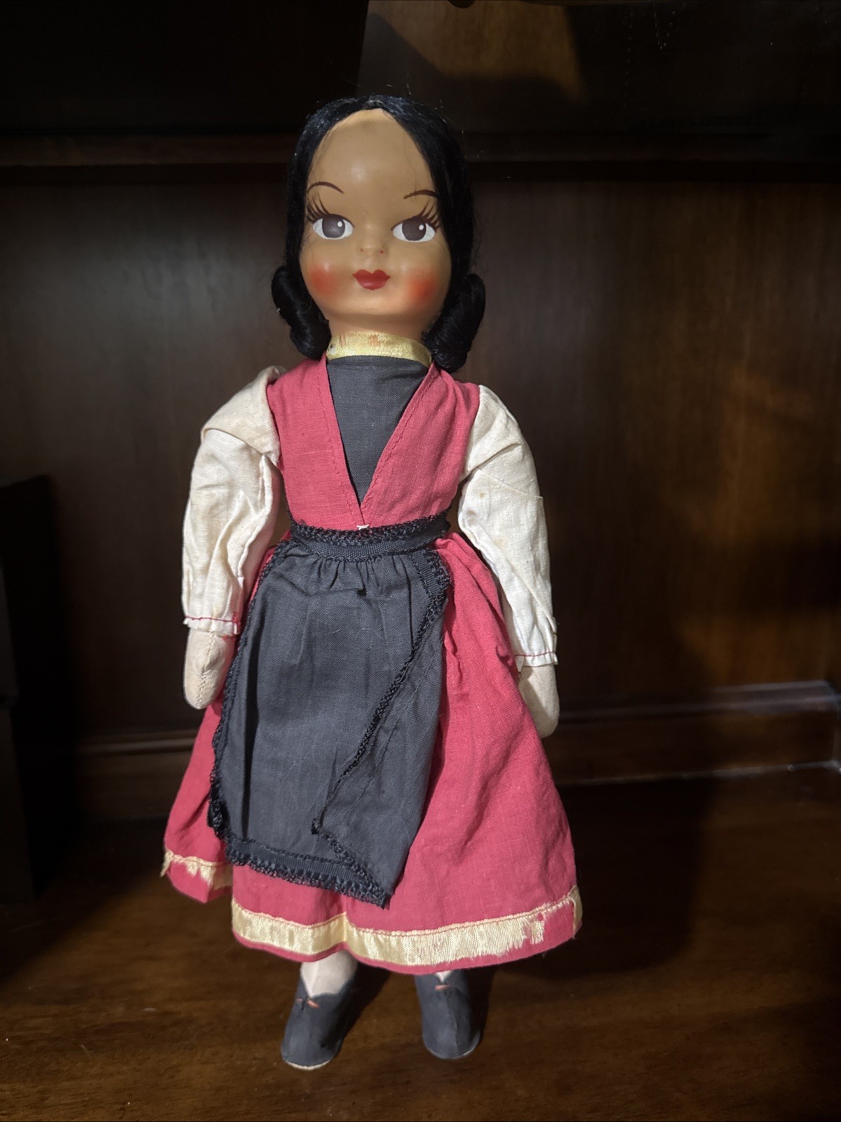 VTG Poland Folk Art Doll  Handmade