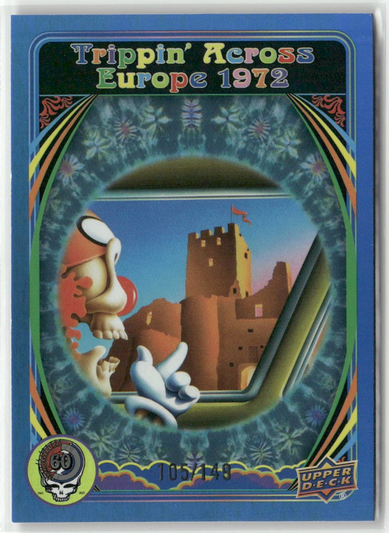 2025 UD Grateful Dead #35 Europe '72 Bremen Germany Dancing Blue /149