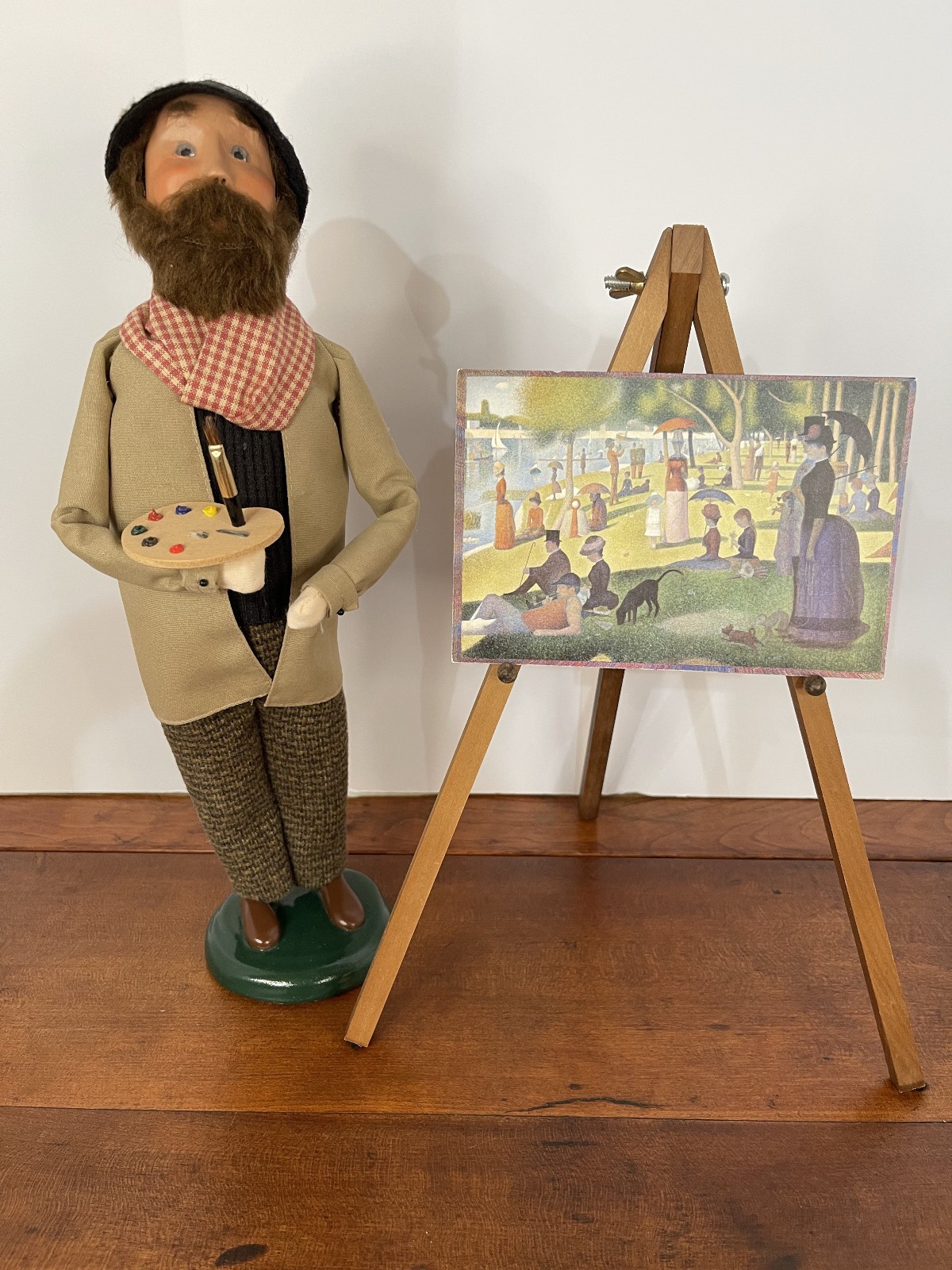 Byers\' Choice LTD The Carolers Georges Seurat with Easel and Painting