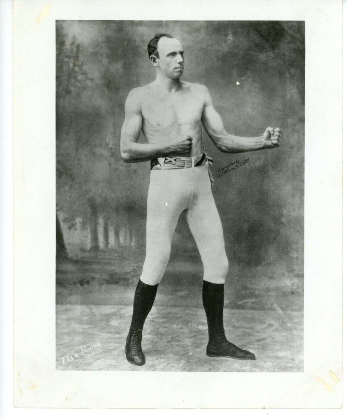 8x10 Photo Bob Fitzsimmons Boxer sport's first three-division world champion