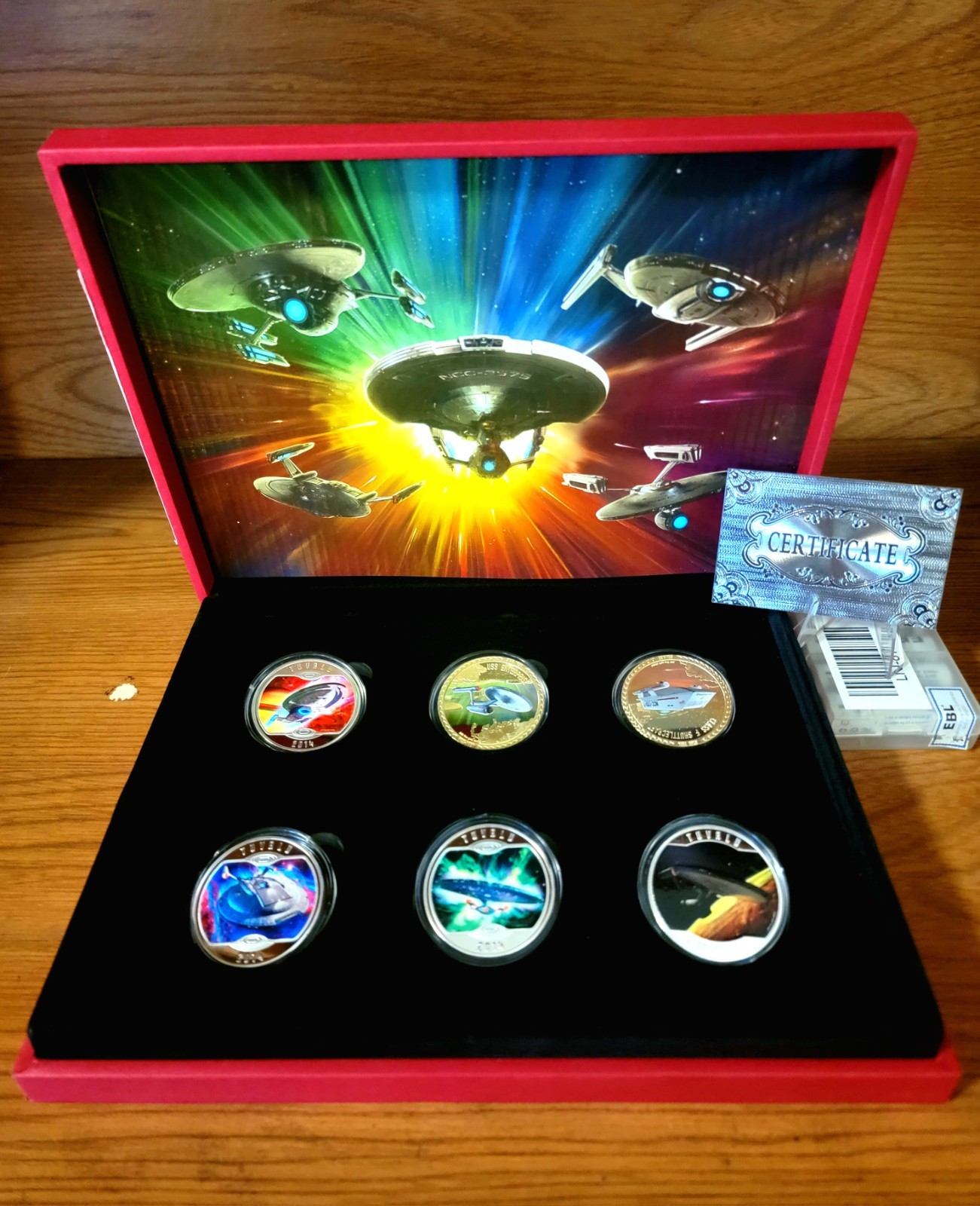2014 24K Silver Plated Star Trek Original Series Collector Set... VERY RARE