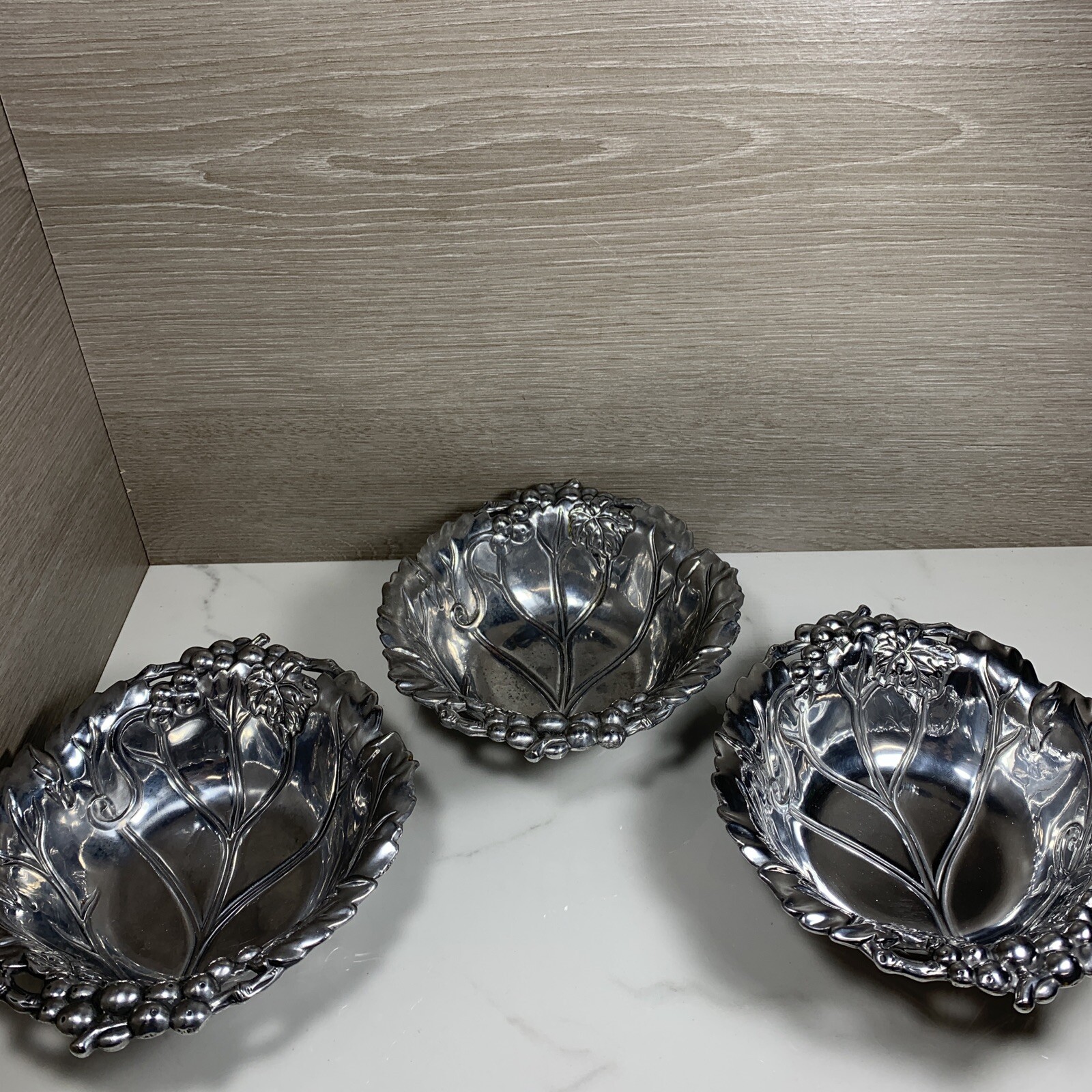 (3) Arthur Court Vtg 1999 Nut Candy Bowl 7\
