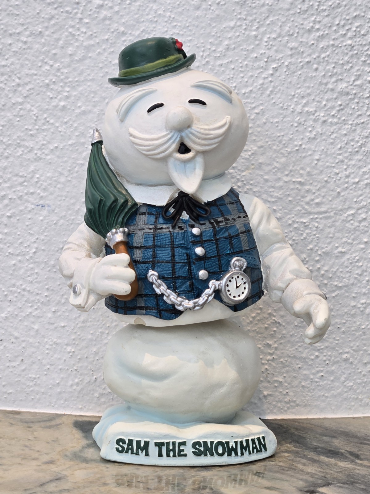 Vintage 2002 Rudolph The Red-nosed Reindeer Sam The Snowman Bobblehead Figurine