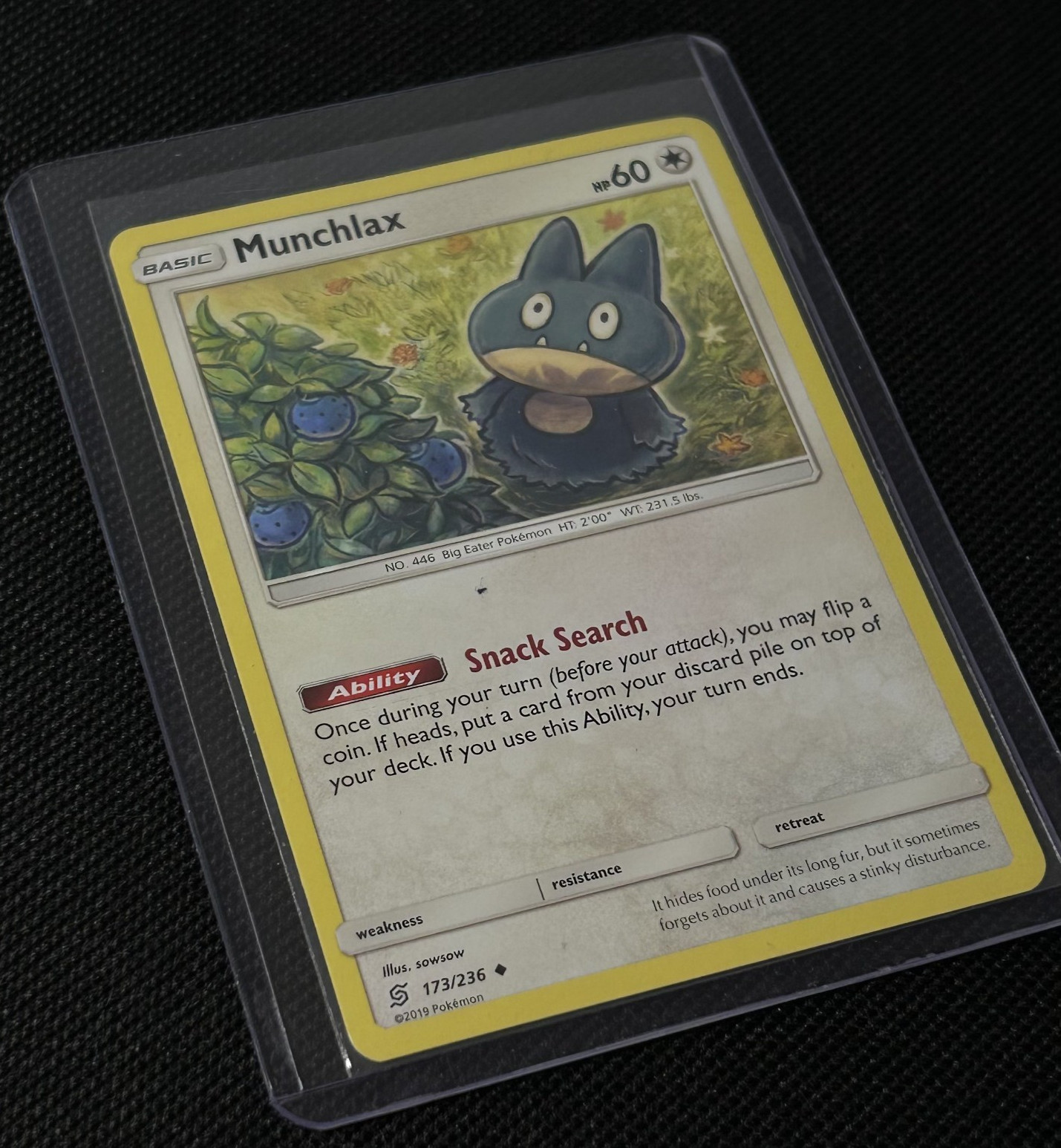 NM - Munchlax (173) - Pokemon Unified Minds TCG - 
