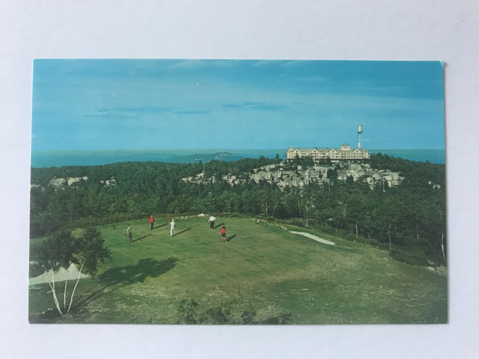 Postcard NY Lake Minnewaska New York Golf Course Hilltop View Hudson Valley