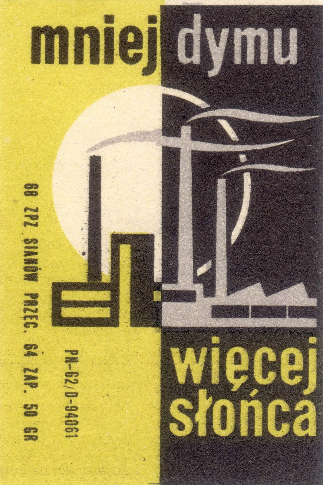 ✳️ 1960s Polish Poster - Industrial Style - 24x36” - Mid-century Modern Decor