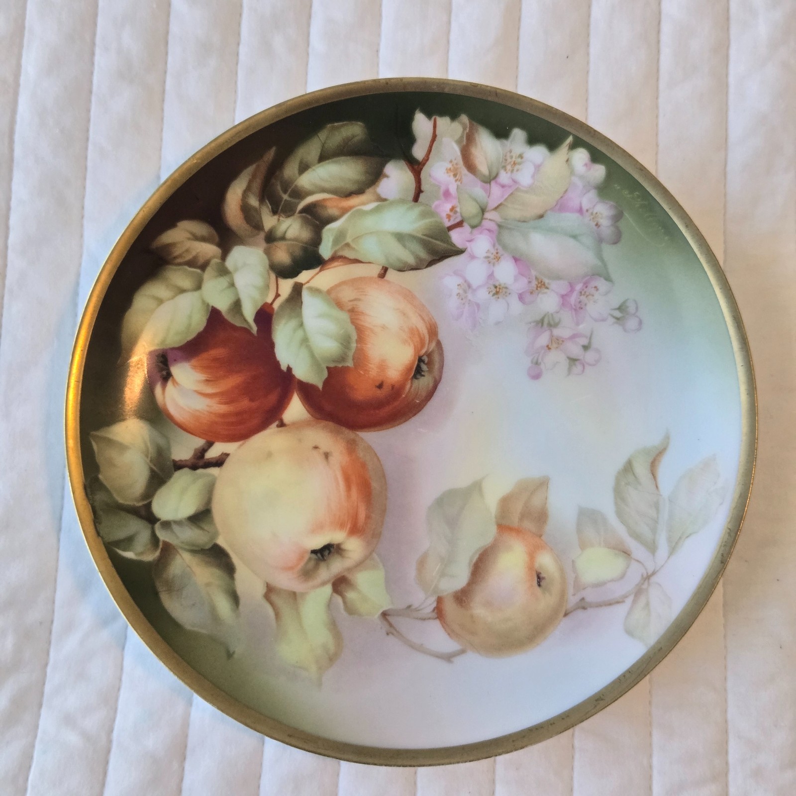 Antique VTG Thomas Sevres Bavaria - Hand Painted Plate 8.5