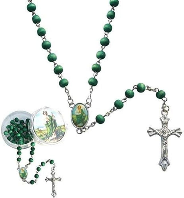 Bulk 24pc scent Saint Jude full Rosary Baptism / Religious Favor/First Com