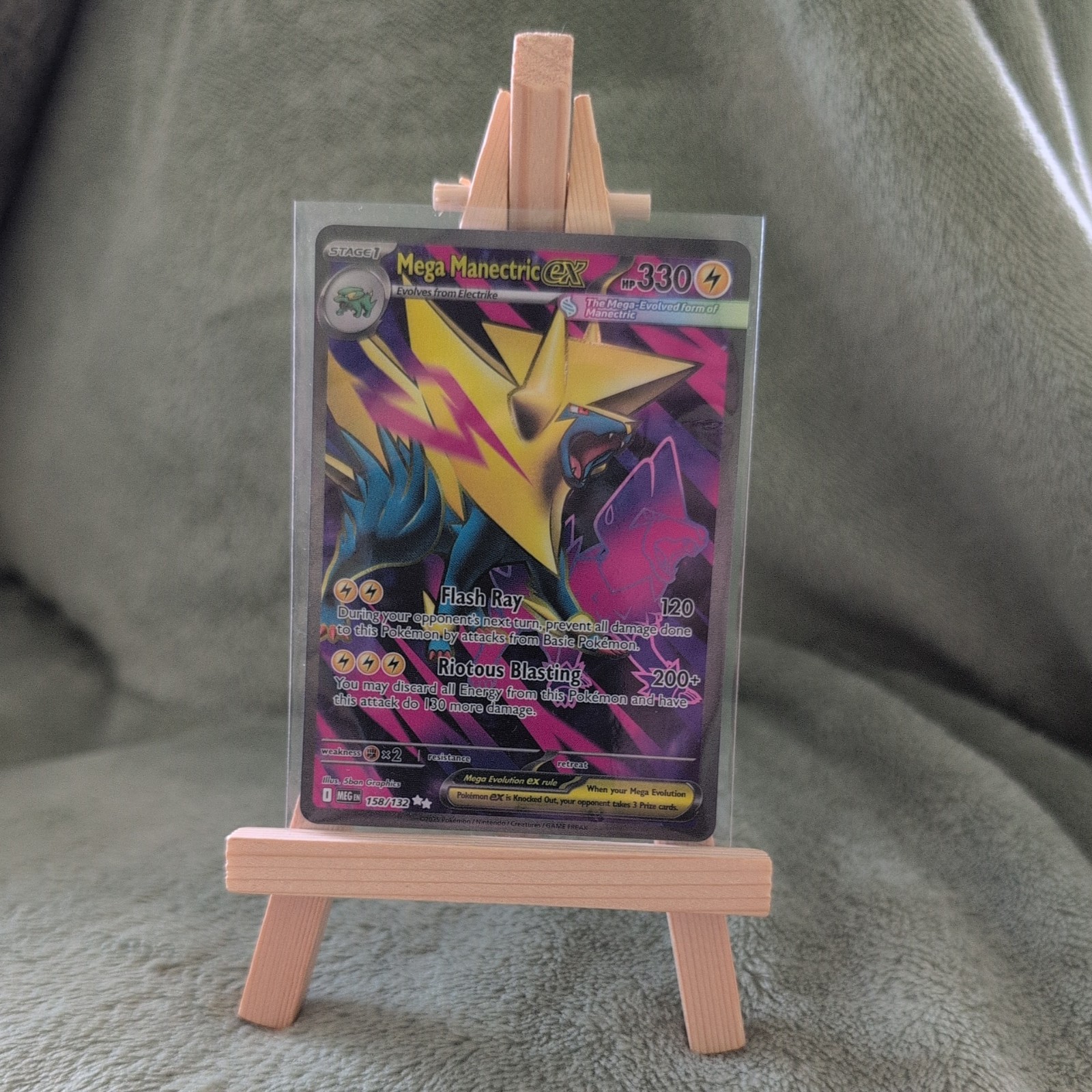 Pokémon TCG Mega Manectric EX 158/132 Ultra Rare Holo Mega Evolutions Set NM/M