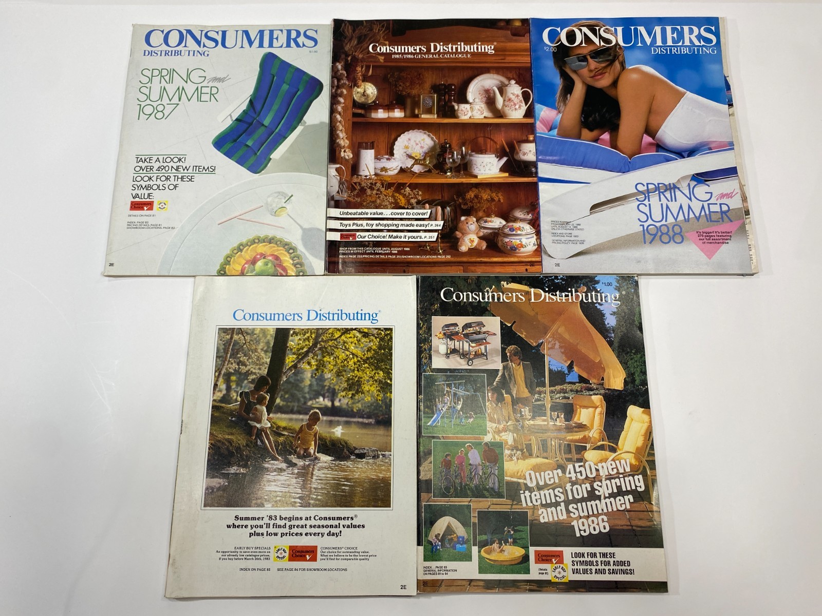 Vintage Consumers Distributing Catalogues 1983-1988 Canadian Retail Advertising