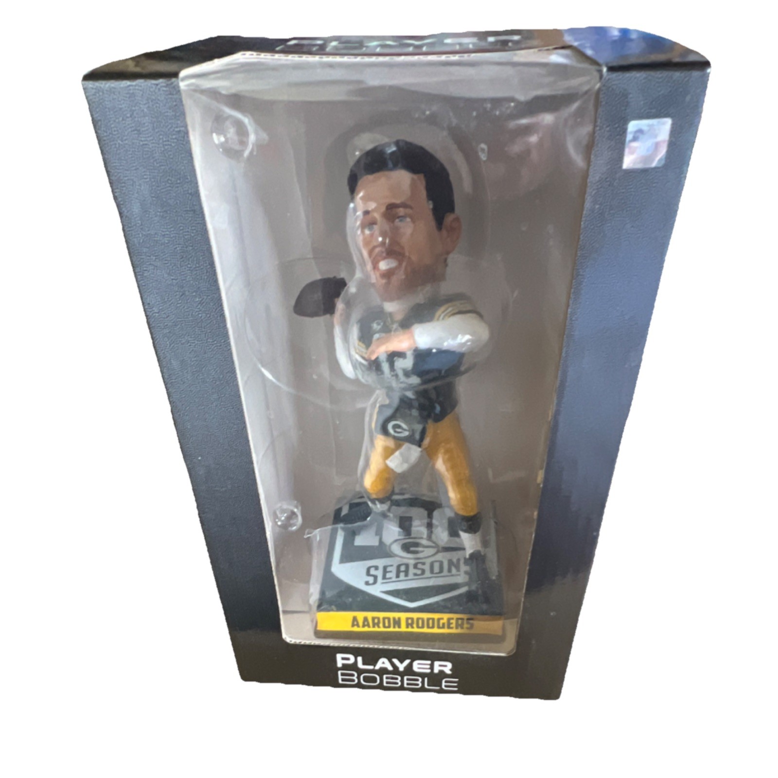 FOCO Aaron Rodgers Packers Pro Shop Exclusive Bobblehead NFL #12 100 Seasons