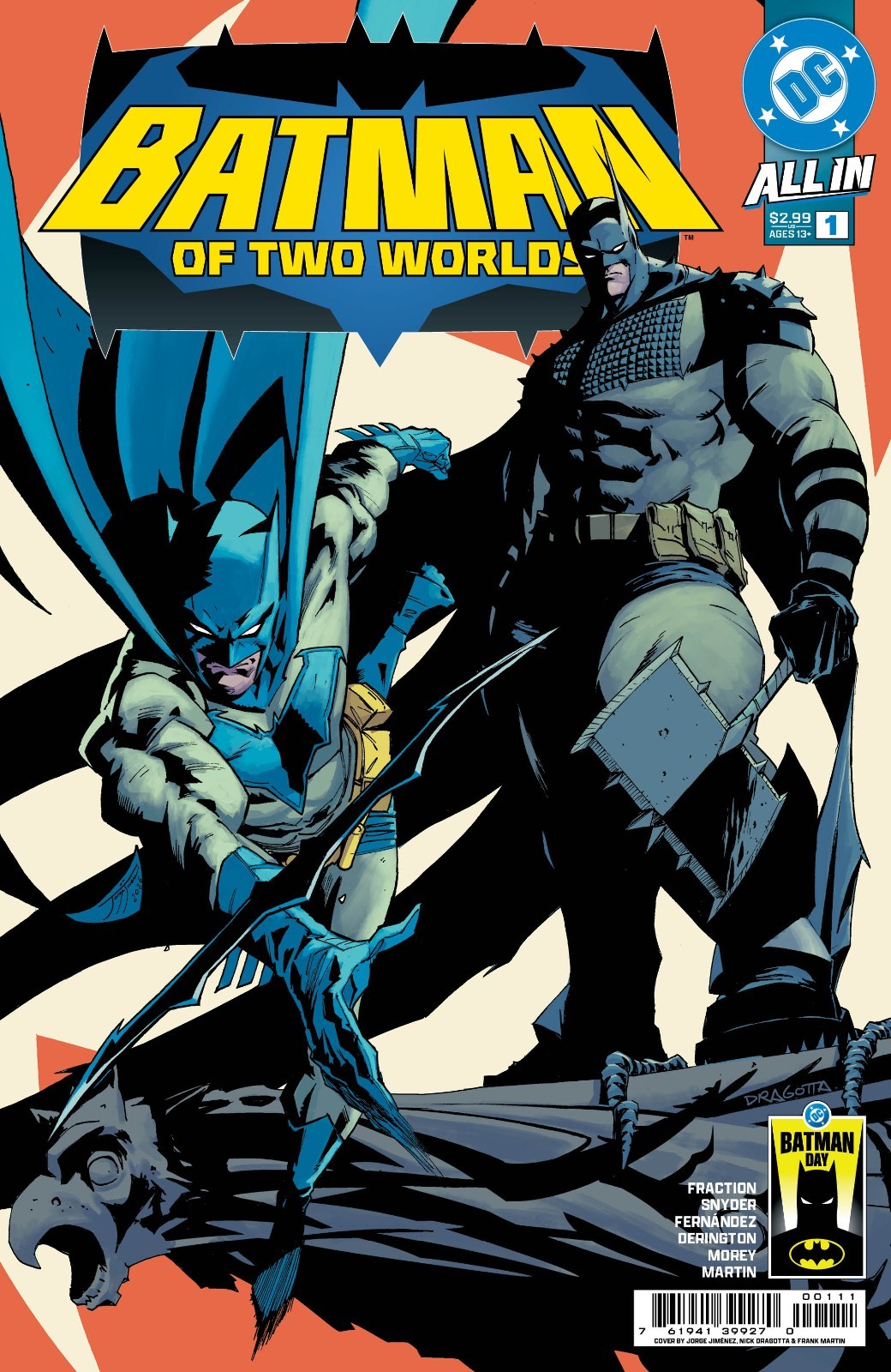 Batman Of Two Worlds #1 Batman Day 2026 Nick Dragotta PRESALE 9/19/26