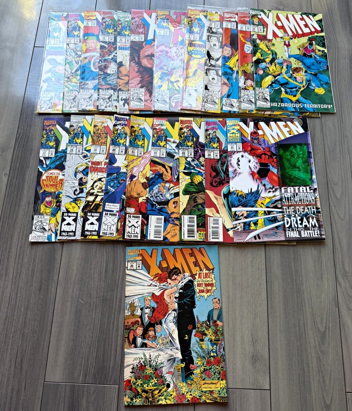 X-Men #2-13 #17-25 #30 Marvel 1991-1994 22 Comic Lot Jim Lee Wolverine