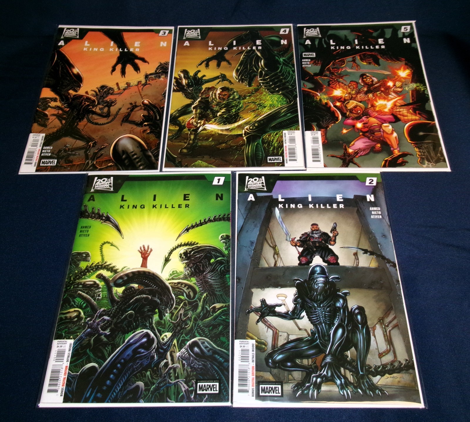ALIEN: KING KILLER 1 2 3 4 5 (of 5) SET MARVEL COMICS 2026 NM