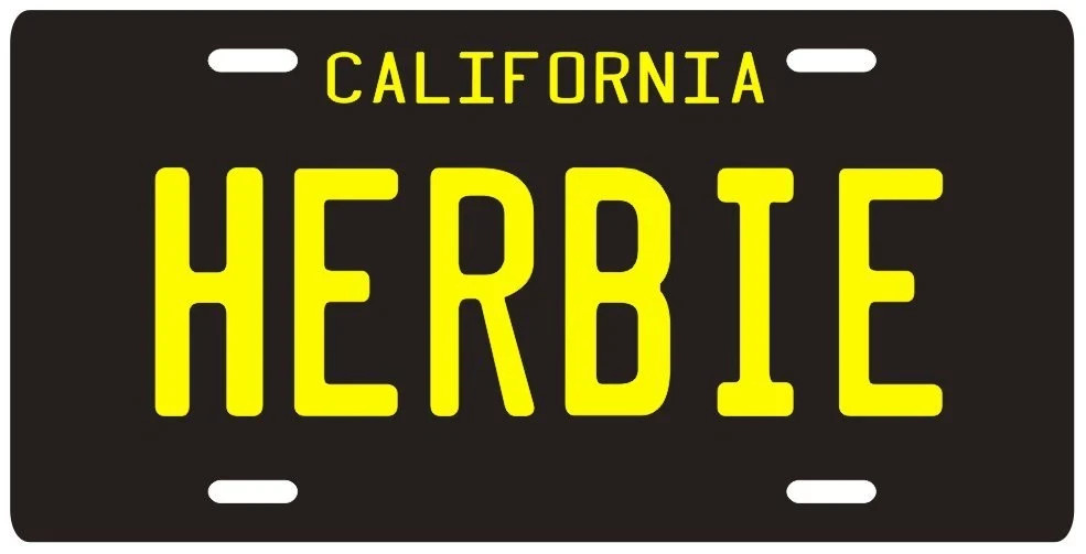 Herbie the Love Bug Volkswagen Beetle License plate #2