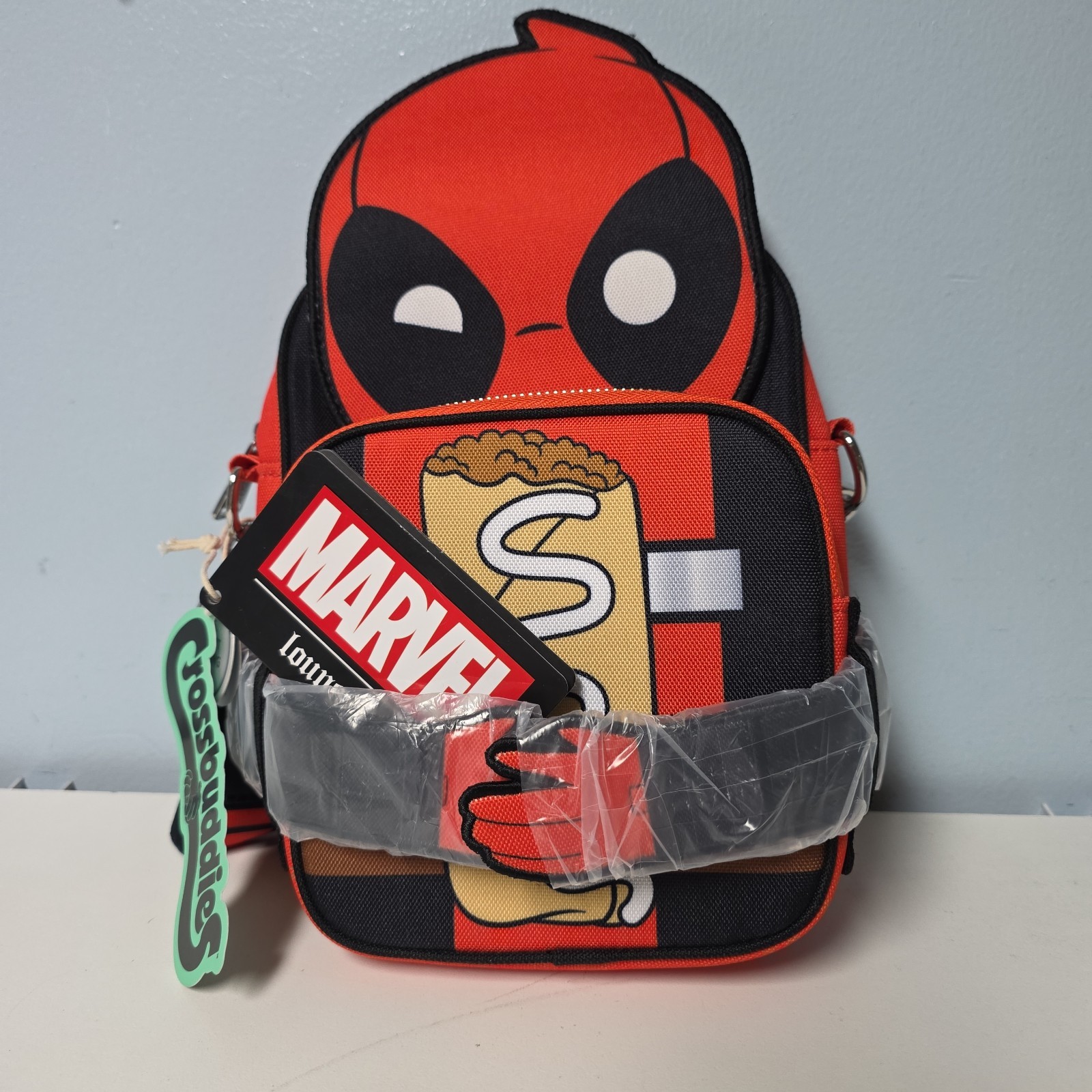 Loungefly Marvel Deadpool Chimichangas Crossbuddy Crossbody Bag BRAND NEW W/Tags