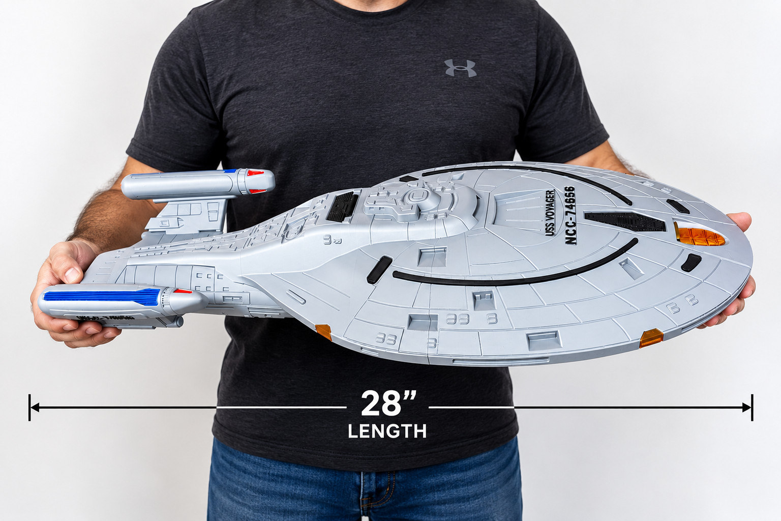 MASSIVE 28” Star Trek USS Voyager NCC-74656 1:500 Intrepid Starship DisplayModel