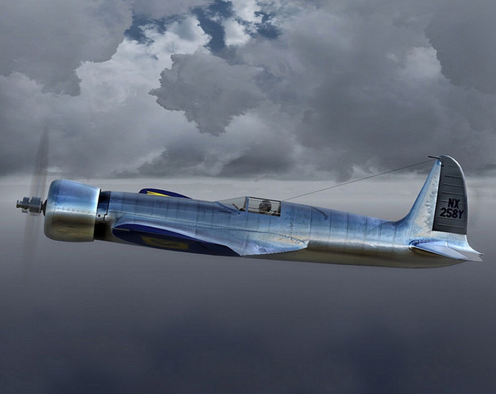 1935 HUGHES H-1 RACER Aircraft Classic Plane Poster Photo 11x14
