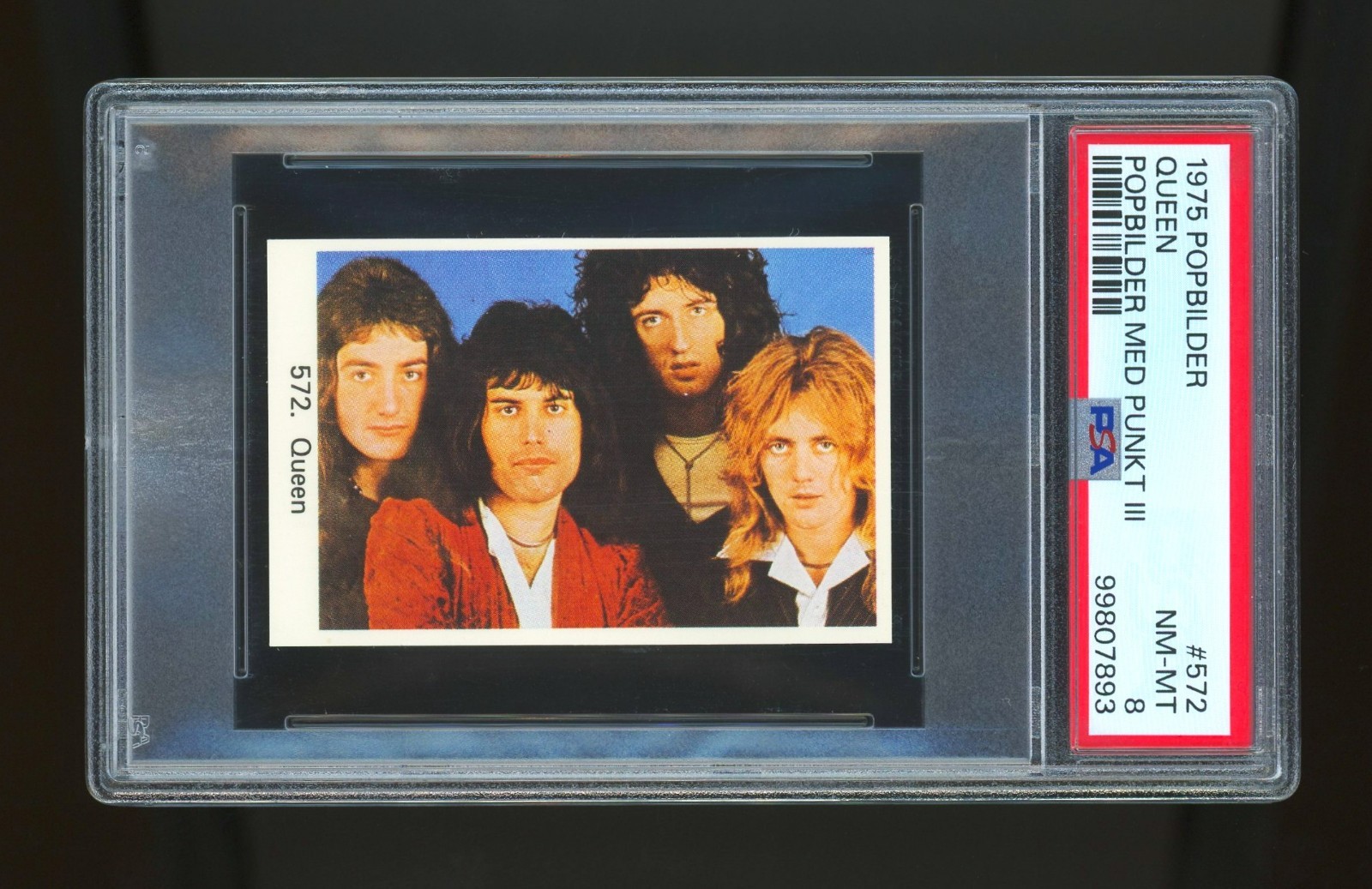 1975 Swedish Gum Popbilder Queen (PSA 8) (POP 5/None Higher)