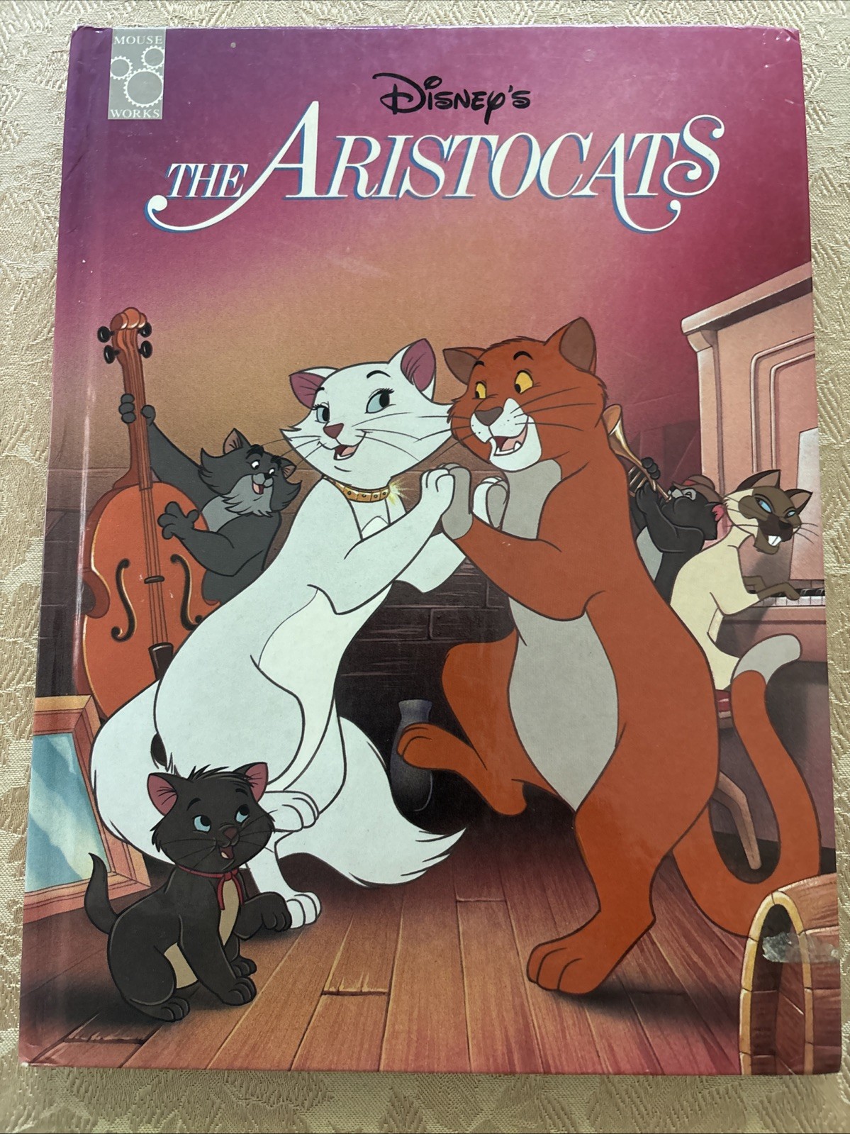 Disney's The Aristocats 1996 Mouse Works Hardcover Children’s Book Vintage 96 Pg