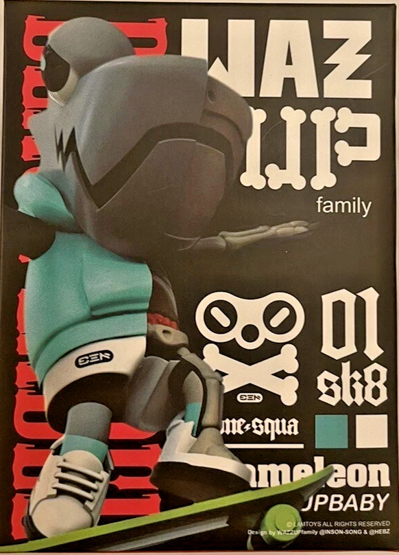 🔥 LAMTOYS x MIGHTY JAXX Wazzbone Squad Black Label Mini Figure Toy Unopened 🔥