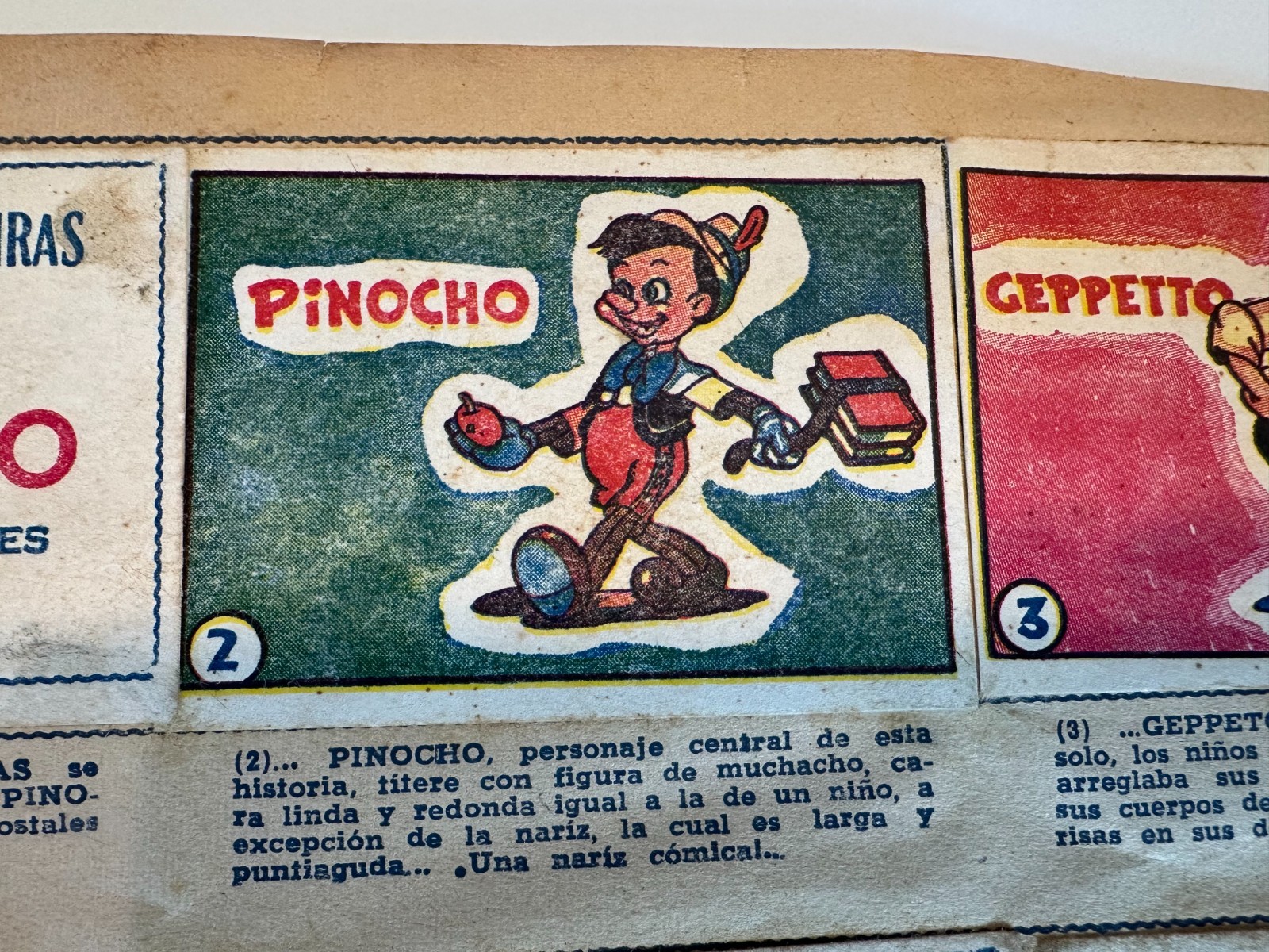 Vintage Disney Pinocchio / Pinocho Nogueiras Complete 200-Card Album, RKO