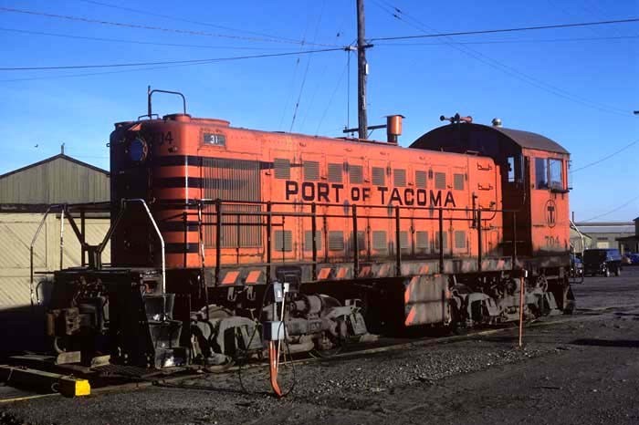Port of Tacoma 704 TACOMA, WA_FEB 10,81 ORIGINAL TRAIN SLIDE
