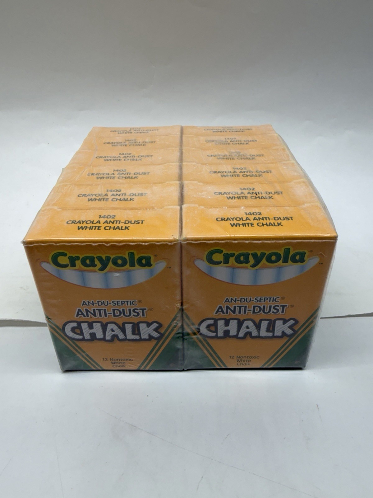 12 Boxes of 12 CRAYOLA   Anti-Dust Chalk No. 1402 Binney & Smith 2002  144 TOTAL