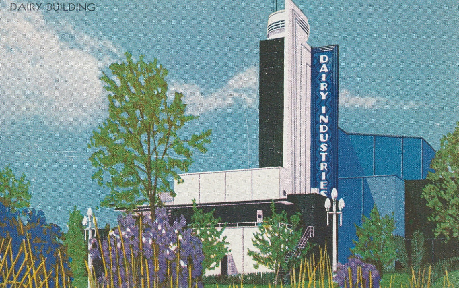 1933 Chicago Illinois,International Expos Dairy Building Art Deco  a114