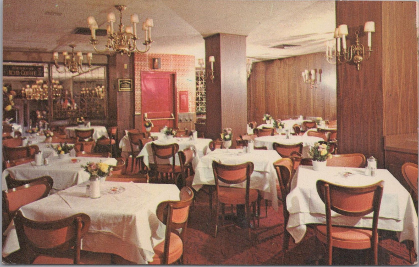 Postcard Kleine Konditorei Cafe Restaurant Manhattan NY 